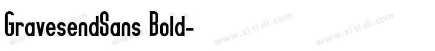 GravesendSans Bold字体转换